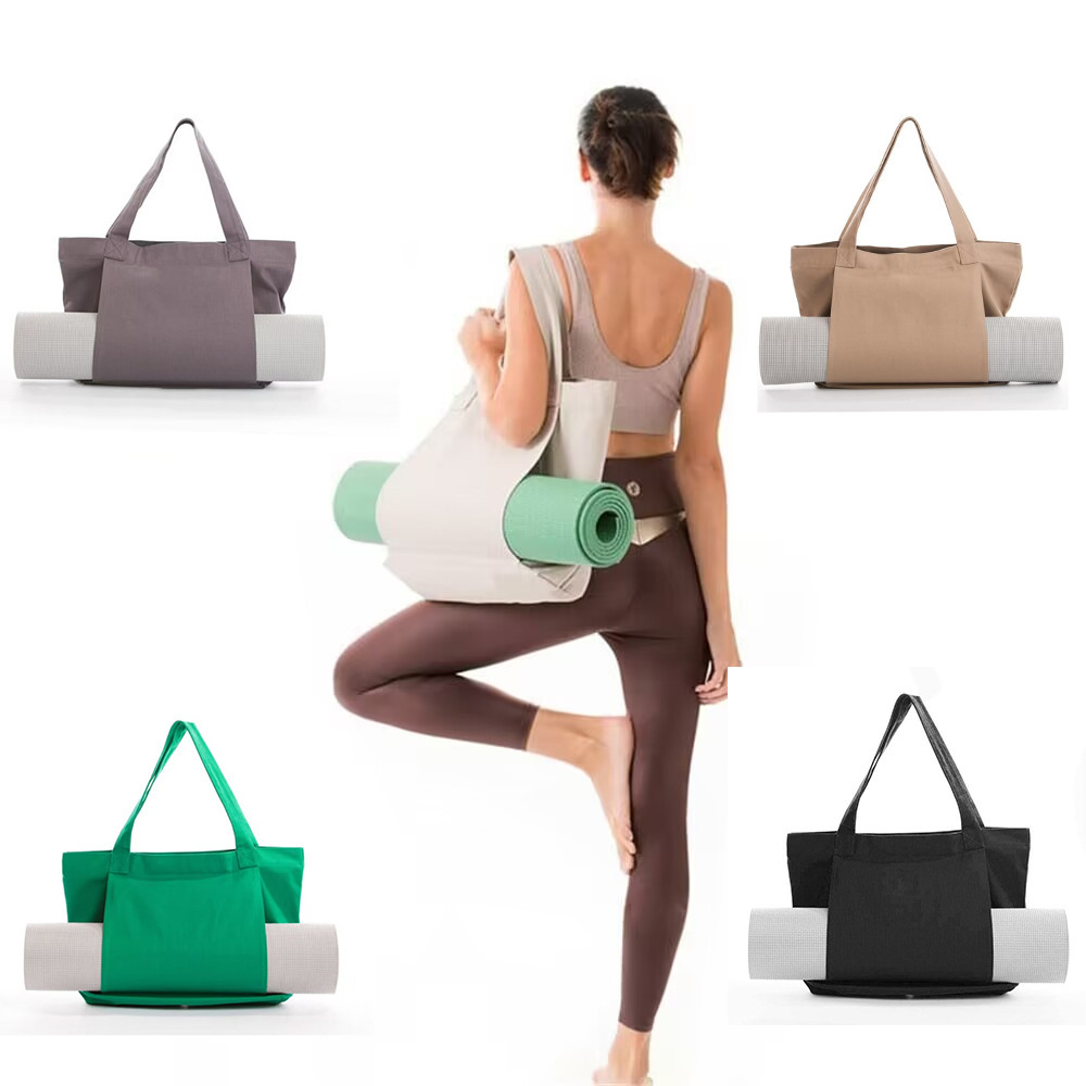 Yoga Mat - Canvas yogamat-tas, grote schoudertas, draagbare opbergtas