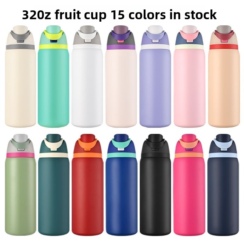 Sports Water Bottle Insulated - 32oz Dubbele Drinkfles voor Sport, RVS