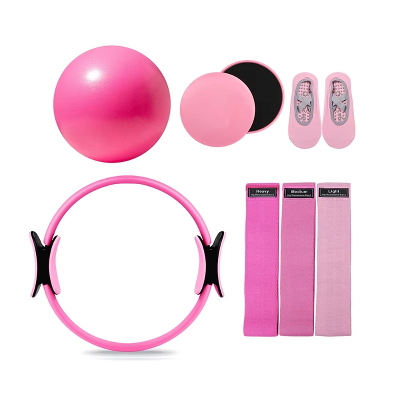 Resistance Band - YTYIN Pilates Accessoires Set, gepersonaliseerde mini-bal,