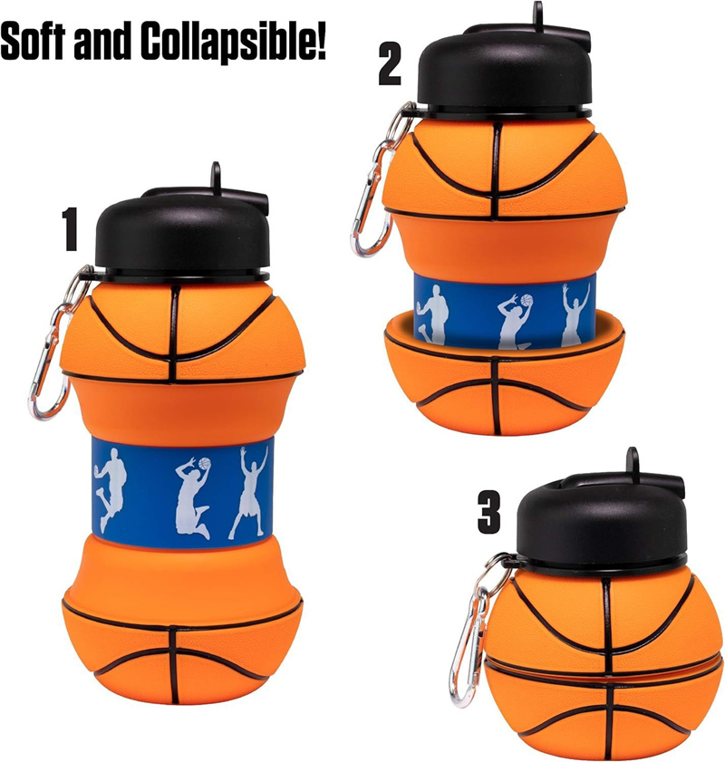 Sports Equipment 5 Years Old - Opvouwbare waterfles Campingbekers Mok Buitensporten Basketbal
