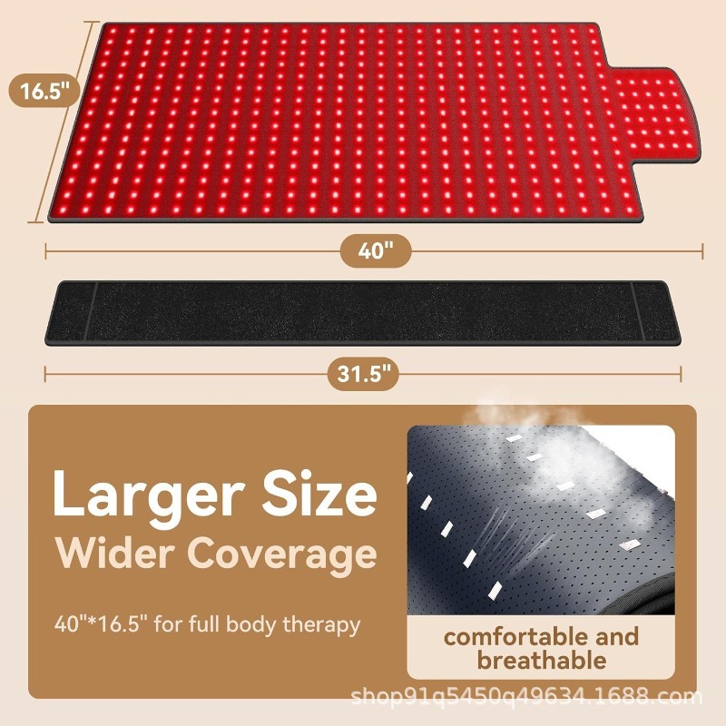 Yoga Mat - Rood Infrarood Lichttherapie Pad huidverzorging 420