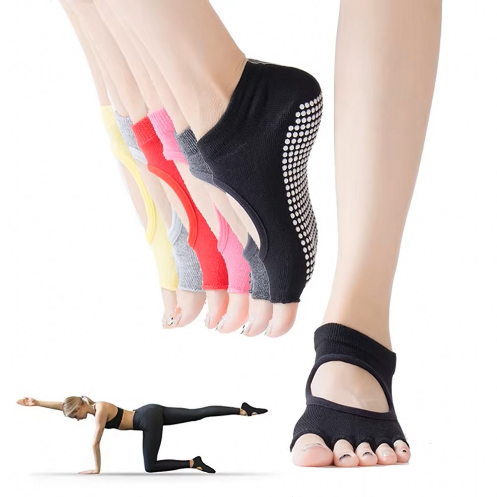 Yoga Mat - Open teen yoga sokken zonder hiel,
