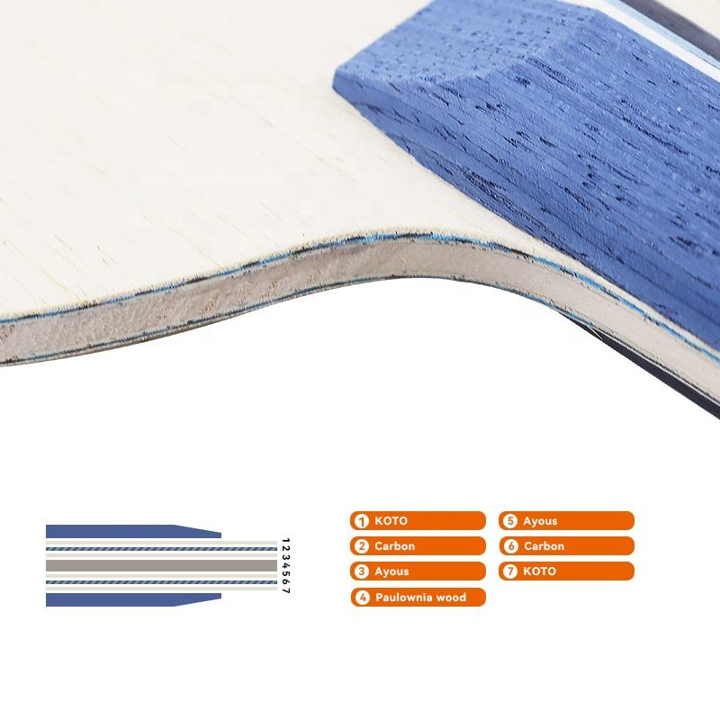 1PCS Blauw Koolstofvezel Tafel - Tennis Racket recensie en prijs