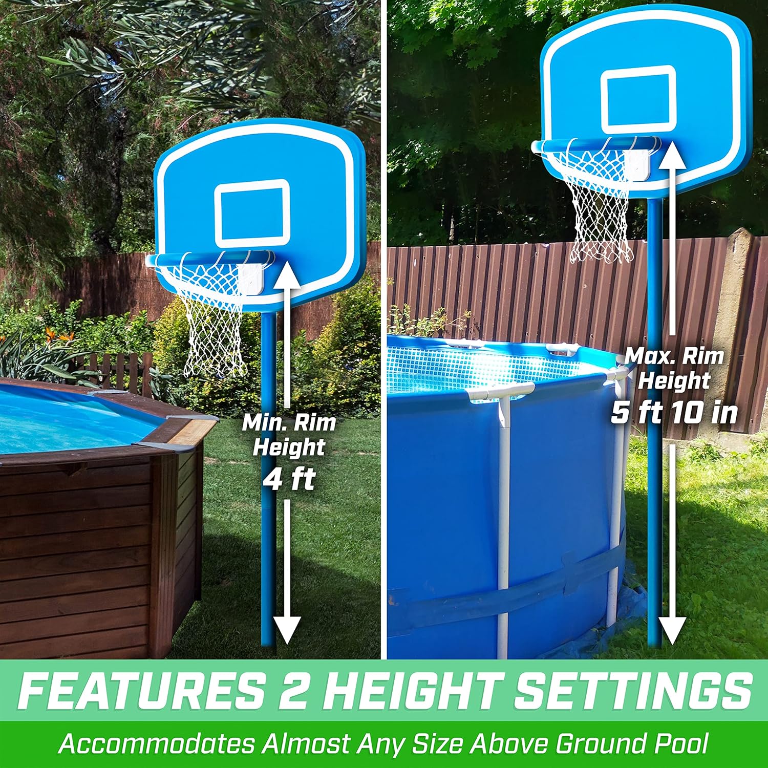 Bovengrondse basketbalset voor - Basketball Hoop recensie en prijs