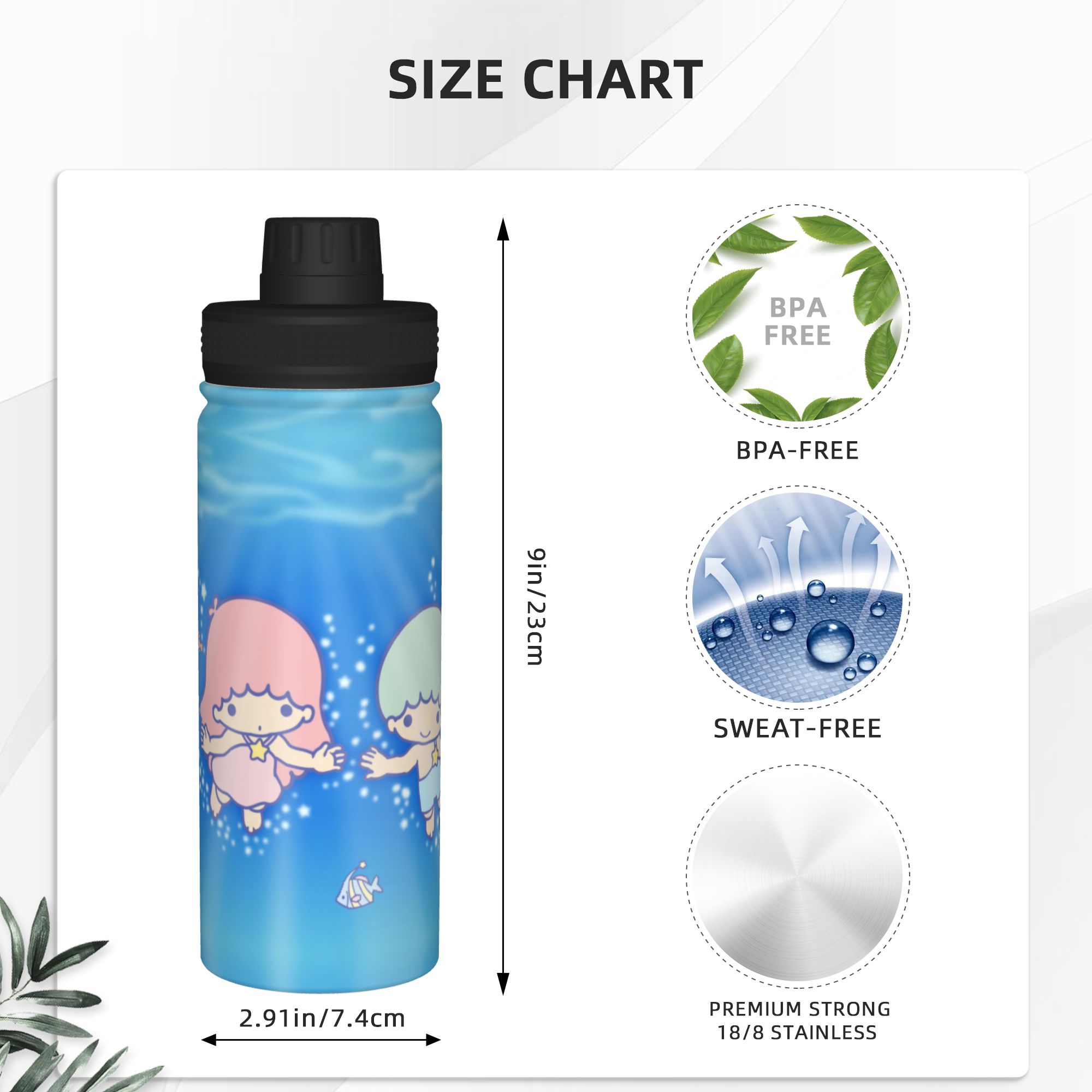 Little Twins Stars Cartoon Ani - Sports Water Bottle Insulated recensie en prijs